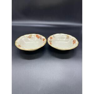 Vintage Metlox Poppytrail Autumn Berry Set of 2 Fruit Dessert Bowls 279 CALIF